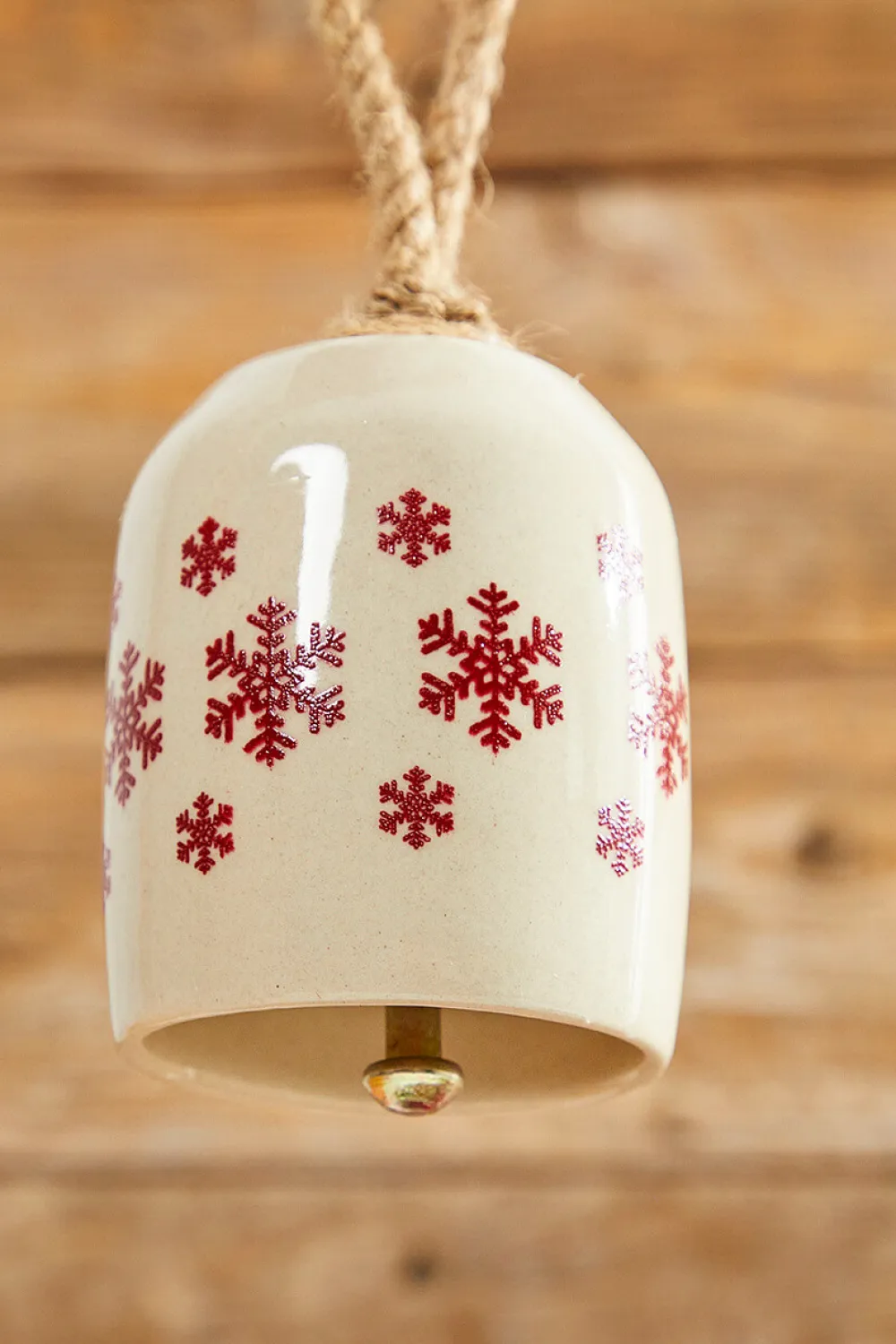 Decorator's Warehouse 8" Holiday Bell Ceramic Ornament > Christmas Sale|Christmas Decor