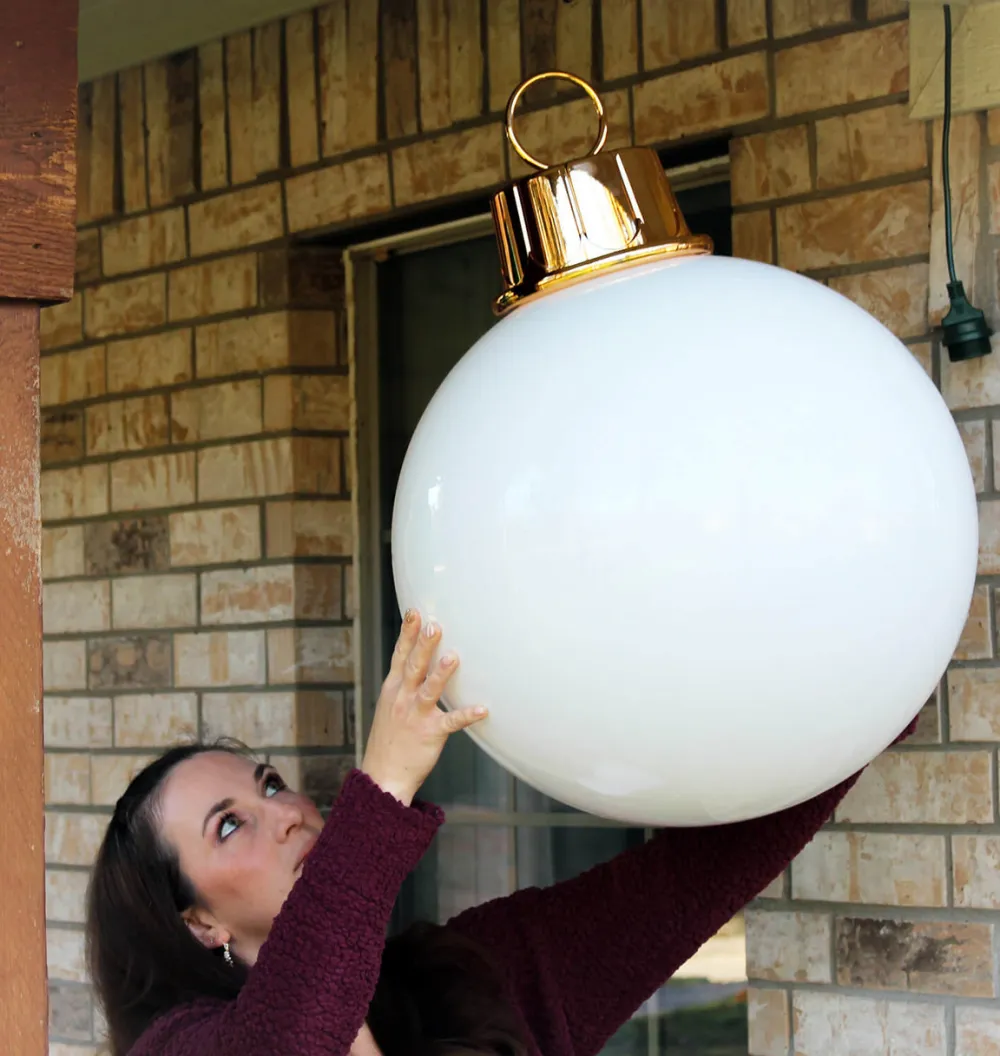 Decorator's Warehouse HoliGlow Inflatable LED Ornament - 20" White > Christmas Decor|Outdoor Lighting