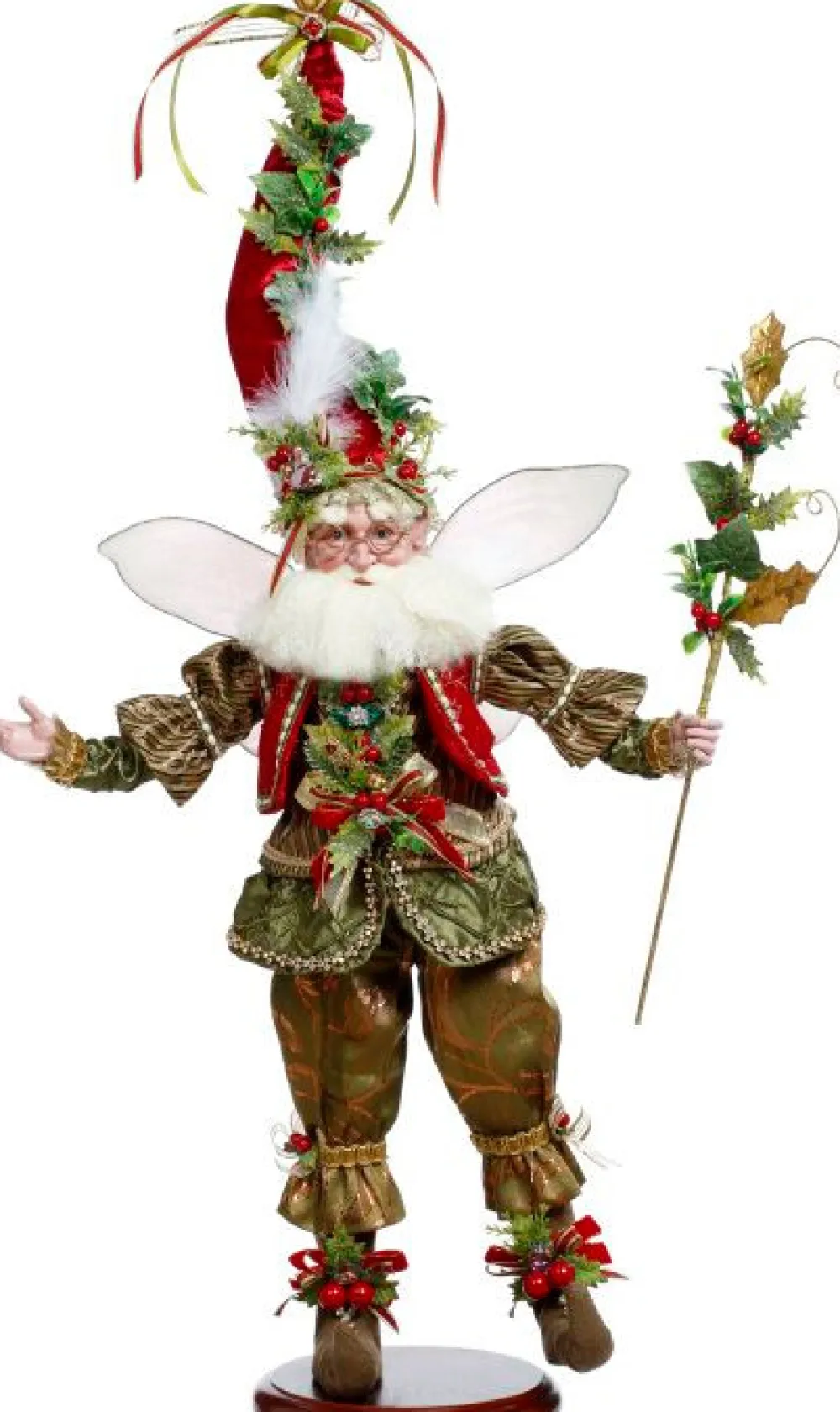 Decorator's Warehouse 22.5" Holly and Ivy Fairy on Base - Mark Roberts > Mark Roberts