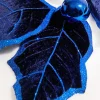 Decorator's Warehouse 5' Holly Leaves Garland - Royal Blue > Nutcracker|Christmas Decor