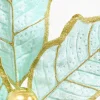 Decorator's Warehouse 30" Holly Leaves Spray - Mint & Gold > Santa'S Sweet Shoppe|Christmas Sprays