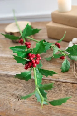 Decorator's Warehouse 30” Holly Stem With Red Berries > Cardinal|Kristin'S Picks