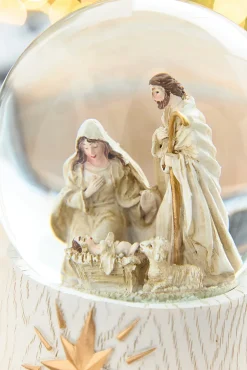 Decorator's Warehouse 6.3" Holy Family Snow Globe > Christmas Decor|Believe