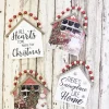 Decorator's Warehouse 7.5”H Snowman Wall Hanging with Beaded Hanger > Christmas Sale|Christmas Decor