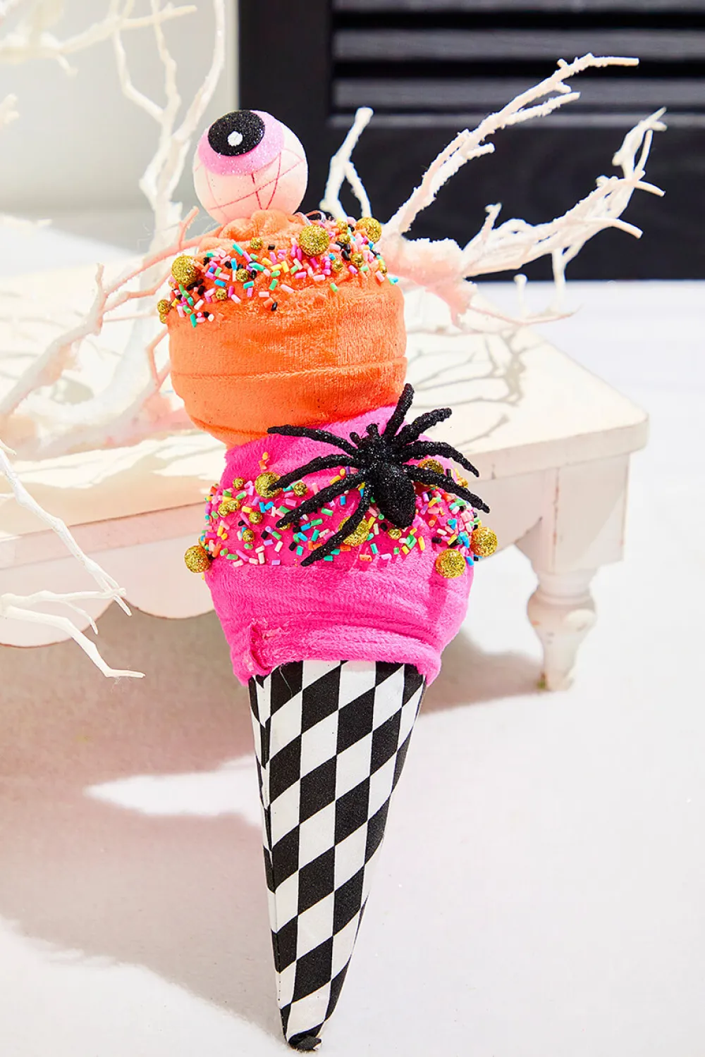 Decorator's Warehouse 12" Ice Cream Ornament - Pink > Halloween|Halloween