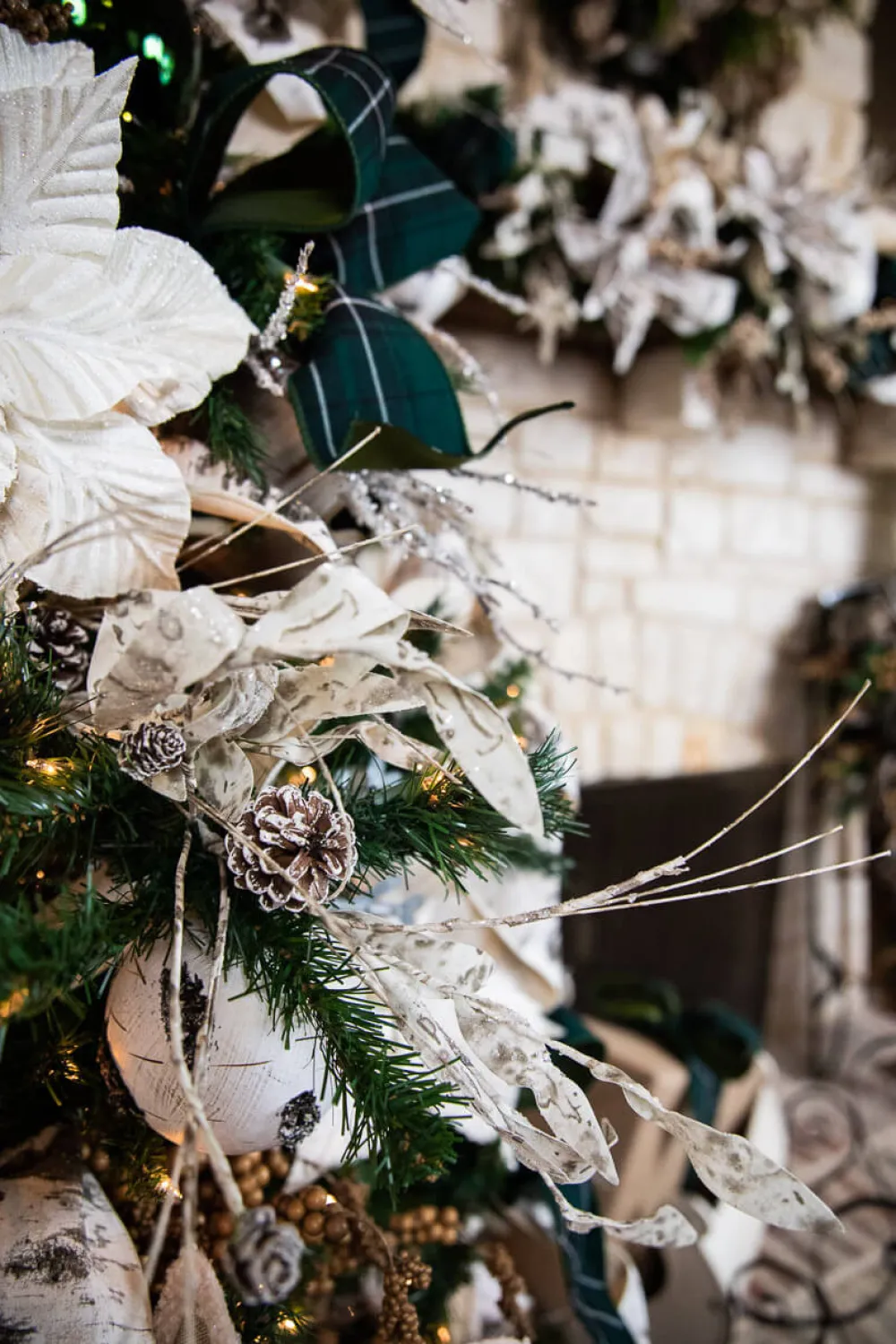 Decorator's Warehouse 32” Iced Birch Cone Stem > Winter Woodland|Kristin'S Picks