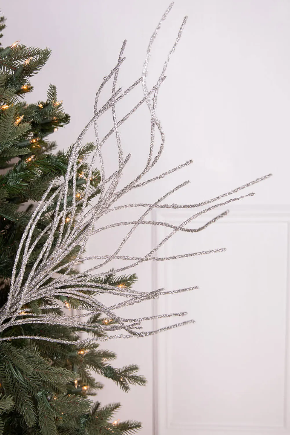 Decorator's Warehouse 45” Iced Willow Spray > White Christmas|Christmas Sprays