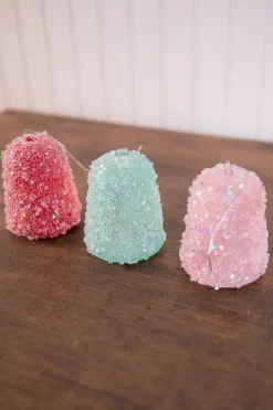 Decorator's Warehouse 4” Ice Gumdrop Ornaments - Set of 6 > Boxed Sets|Christmas Decor