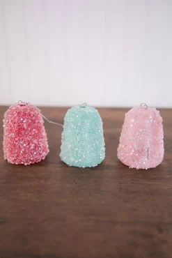 Decorator's Warehouse 4” Ice Gumdrop Ornaments - Set of 6 > Boxed Sets|Christmas Decor