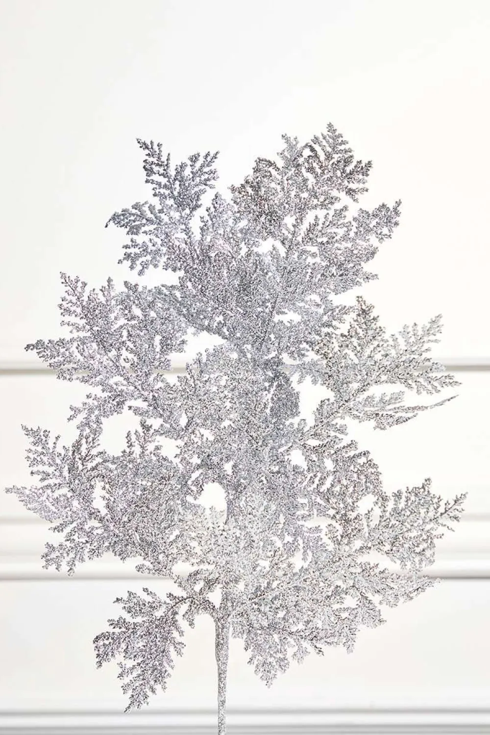 Decorator's Warehouse 19'' Incense Cedar Glitter Spray - Silver > White Christmas|Christmas Decor