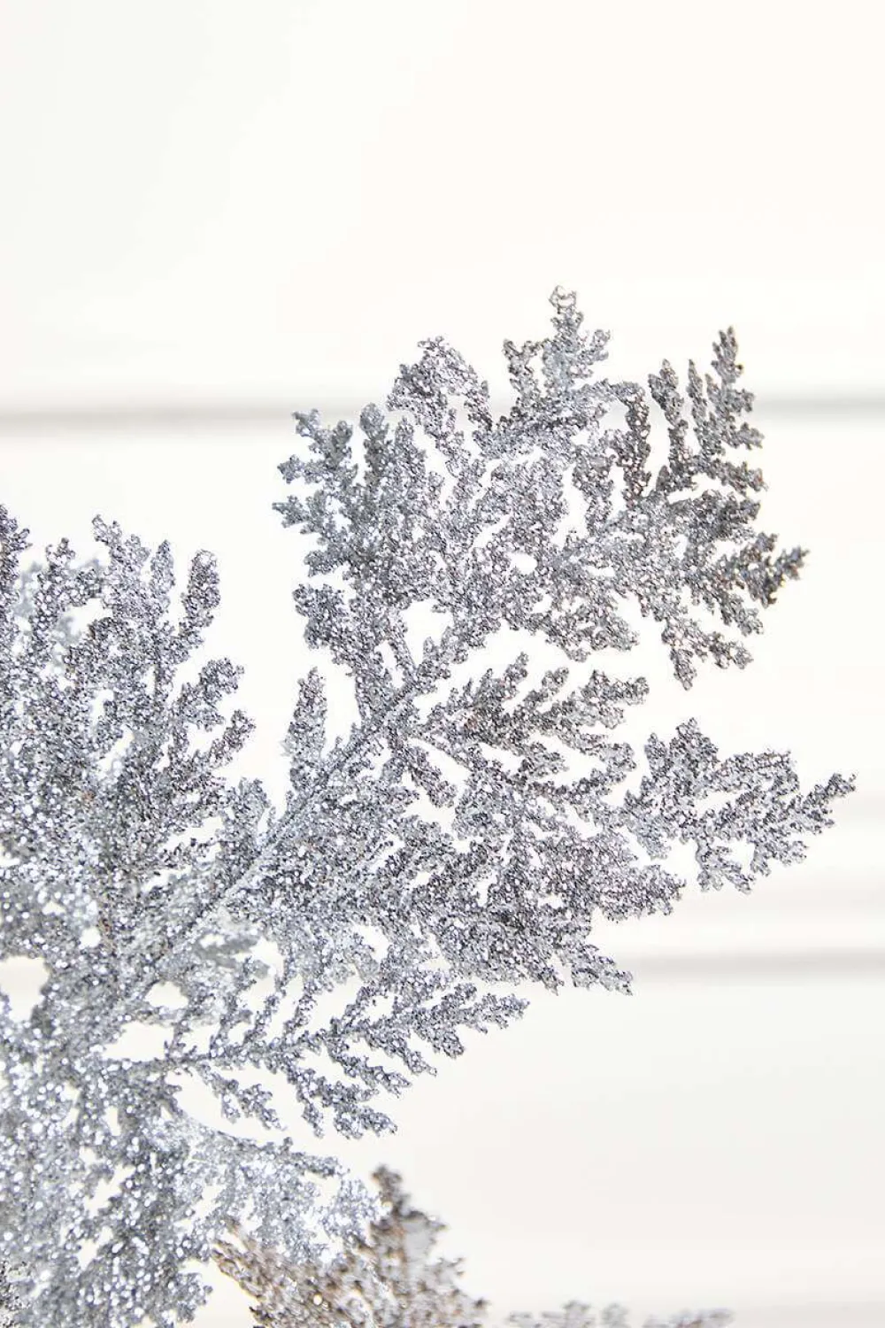 Decorator's Warehouse 19'' Incense Cedar Glitter Spray - Silver > White Christmas|Christmas Decor