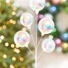 Decorator's Warehouse 15" Iridescent Ball Pick > Christmas Sprays|Christmas Decor