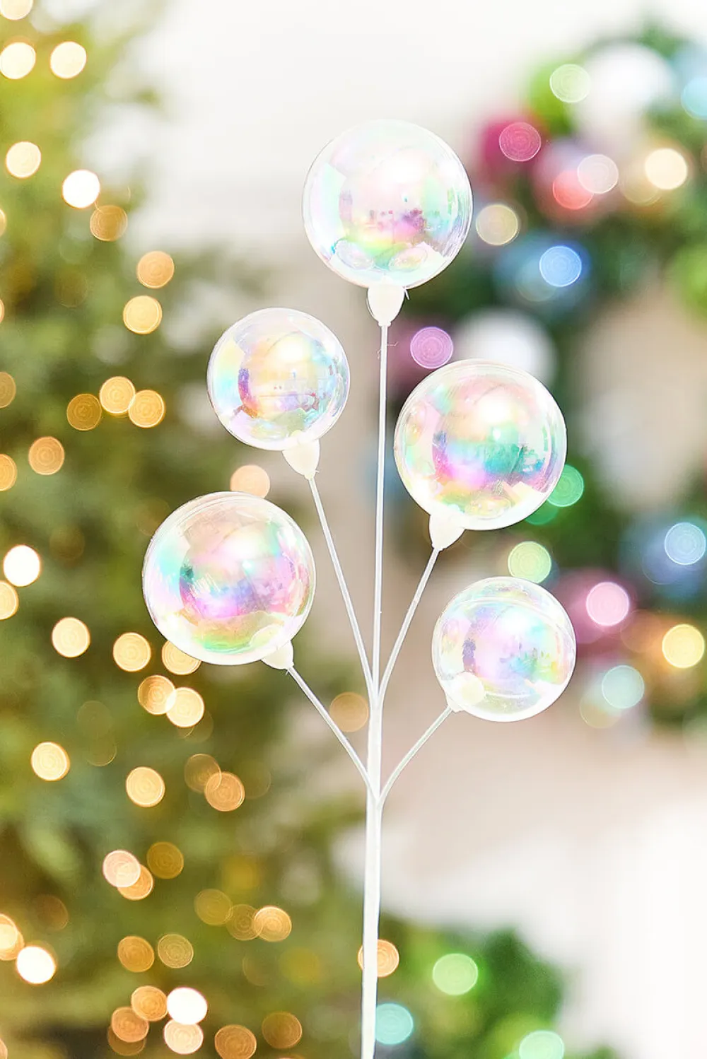 Decorator's Warehouse 15" Iridescent Ball Pick > Christmas Sprays|Christmas Decor