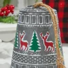 Decorator's Warehouse 8” Iron Pressed Bell with Deer & Tree Detail > Christmas Decor|Believe