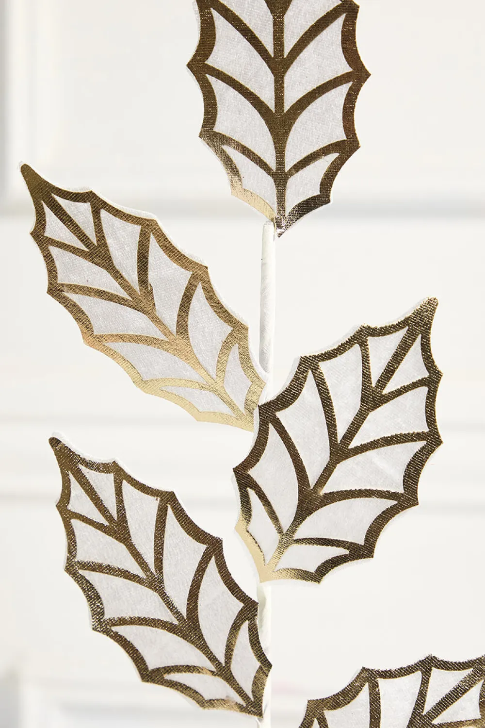 Decorator's Warehouse 20" Ivory & Gold Metallic Leaf Spray > Christmas Sale|Christmas Sprays