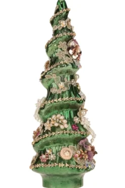 Decorator's Warehouse 15" Jeweled Christmas Tree, Green - Mark Roberts > Mark Roberts