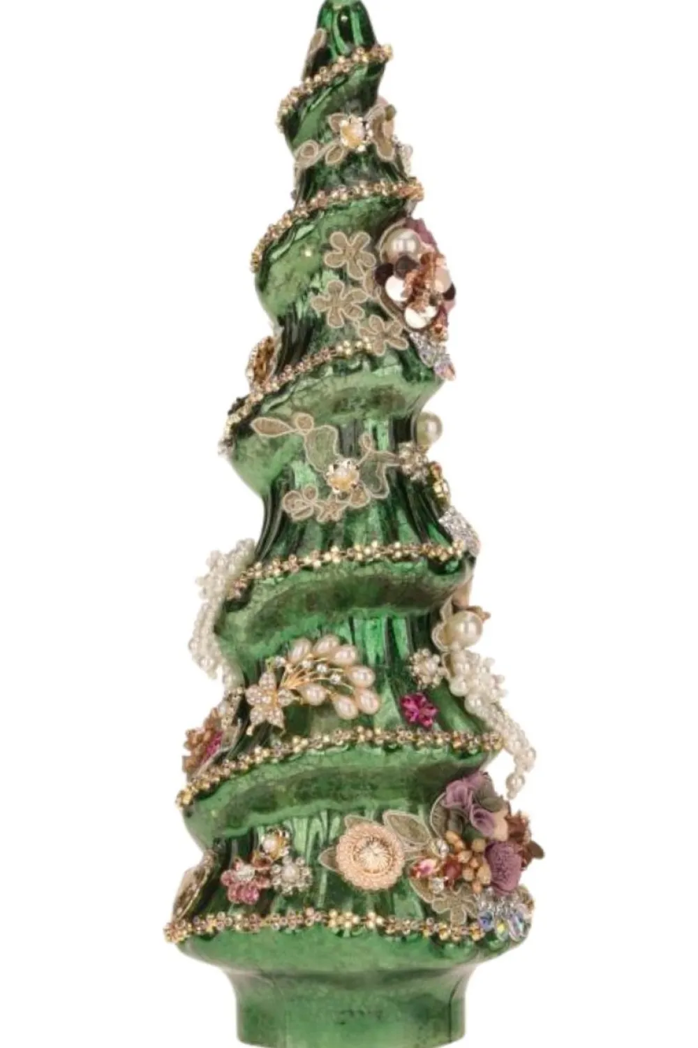 Decorator's Warehouse 15" Jeweled Christmas Tree, Green - Mark Roberts > Mark Roberts