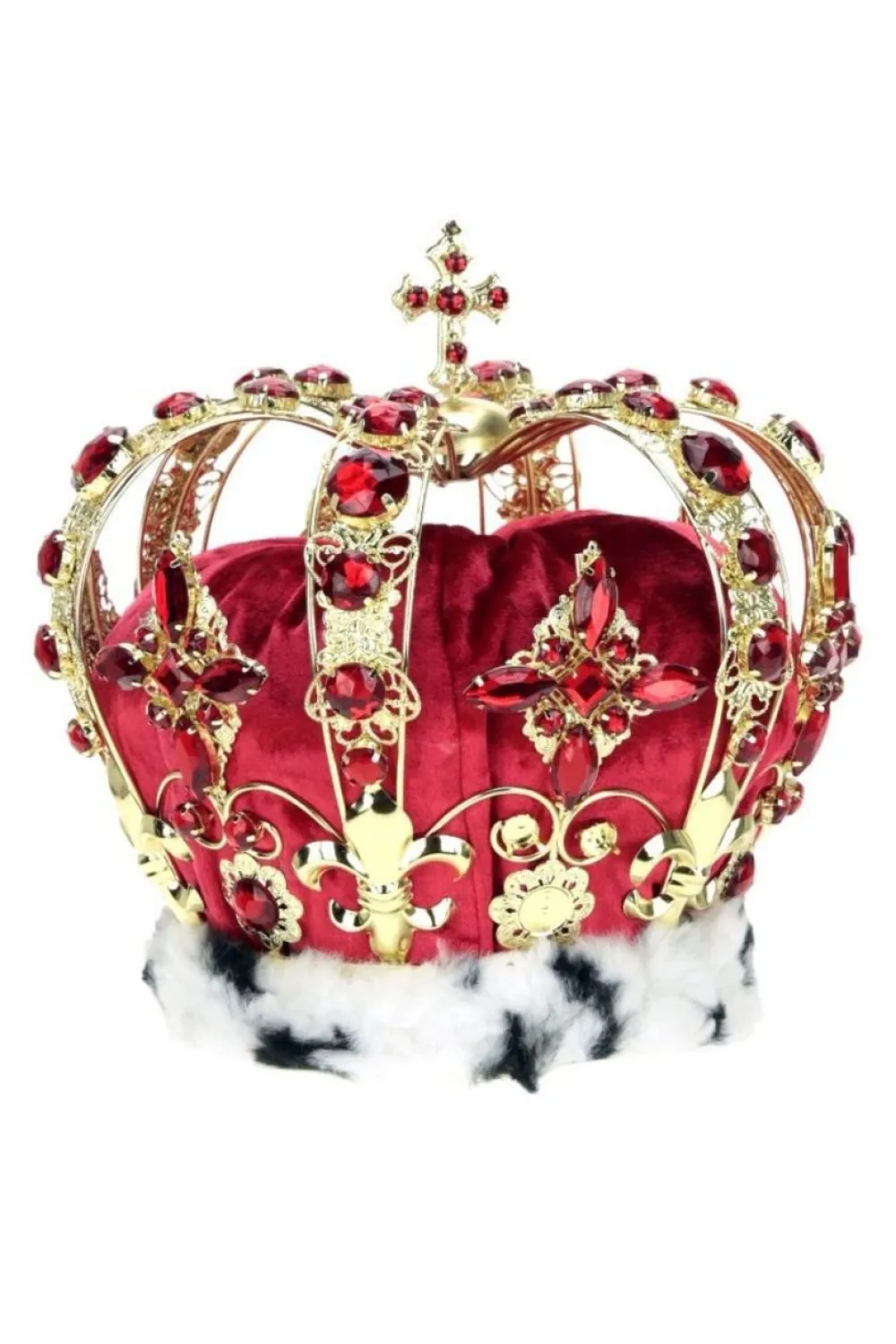 Decorator's Warehouse 8.5" Jeweled King Crown, Red - Mark Roberts > Mark Roberts
