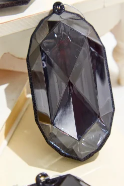 Decorator's Warehouse 4"-5" Jewel Ornament - Black > Jewels|Nutcracker