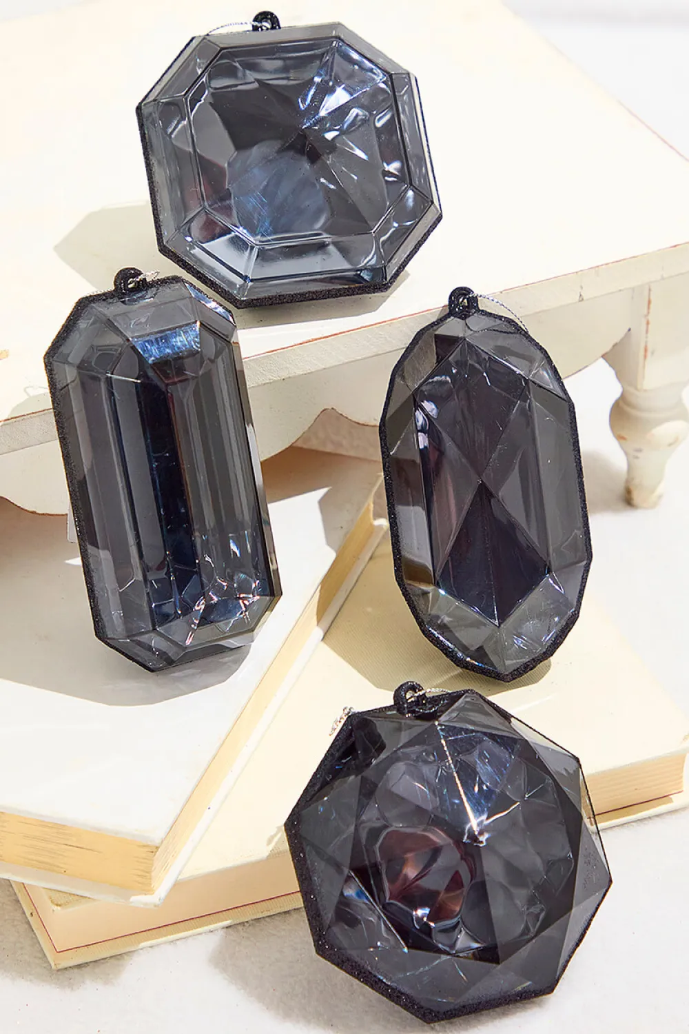 Decorator's Warehouse 4"-5" Jewel Ornament - Black > Jewels|Nutcracker
