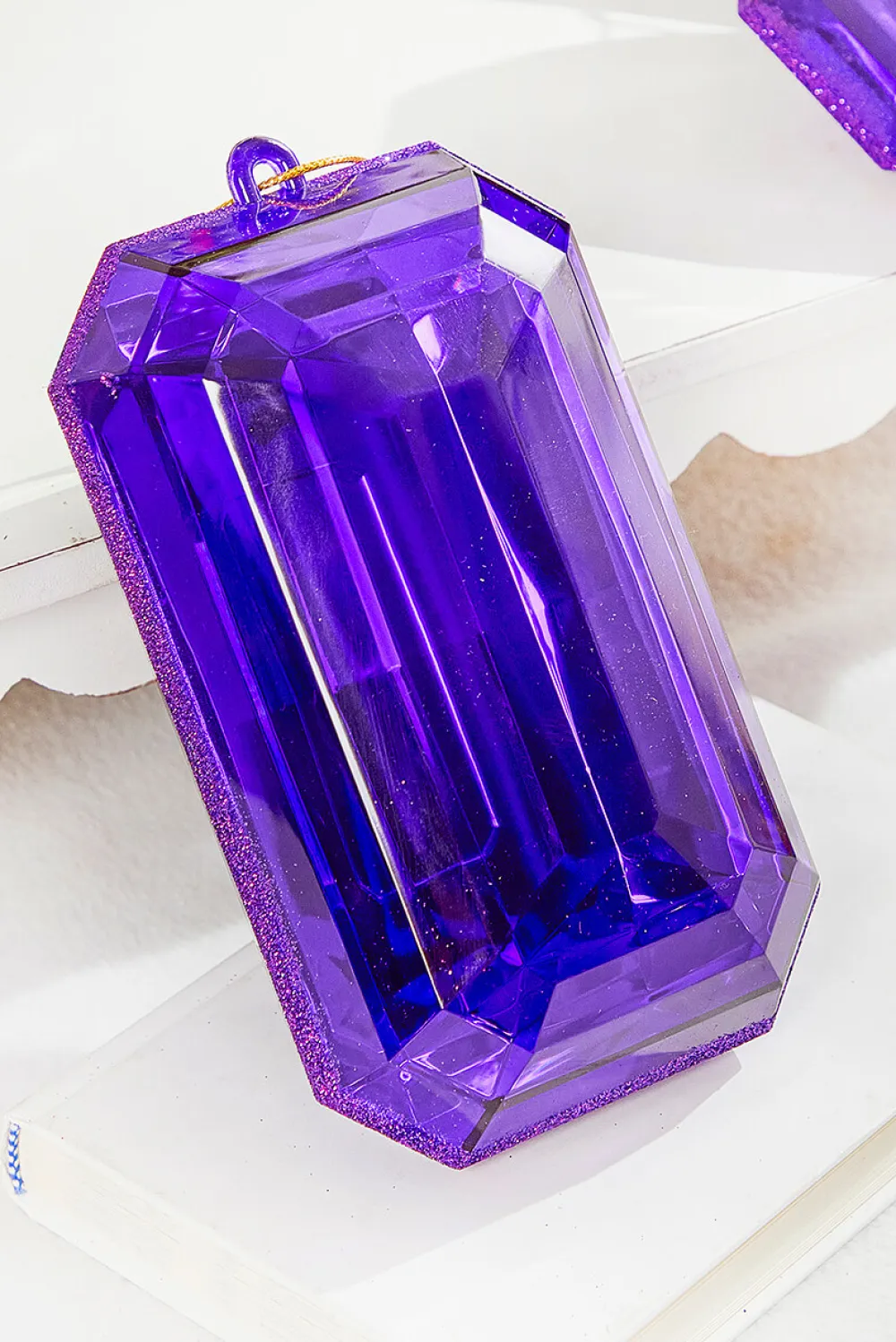 Decorator's Warehouse 8" Jewel Ornament - Purple > Jewels|Christmas Decor