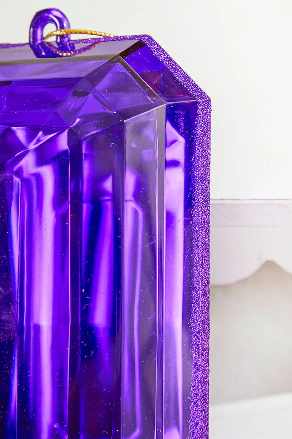 Decorator's Warehouse 8" Jewel Ornament - Purple > Jewels|Christmas Decor