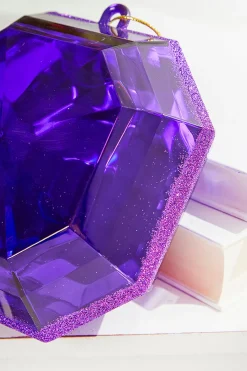 Decorator's Warehouse 6" Jewel Ornament - Purple > Jewels|Christmas Decor