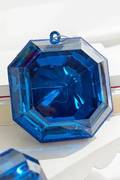 Decorator's Warehouse 6" Jewel Ornament - Sapphire > Jewels|Christmas Decor