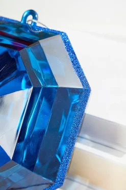 Decorator's Warehouse 6" Jewel Ornament - Sapphire > Jewels|Christmas Decor