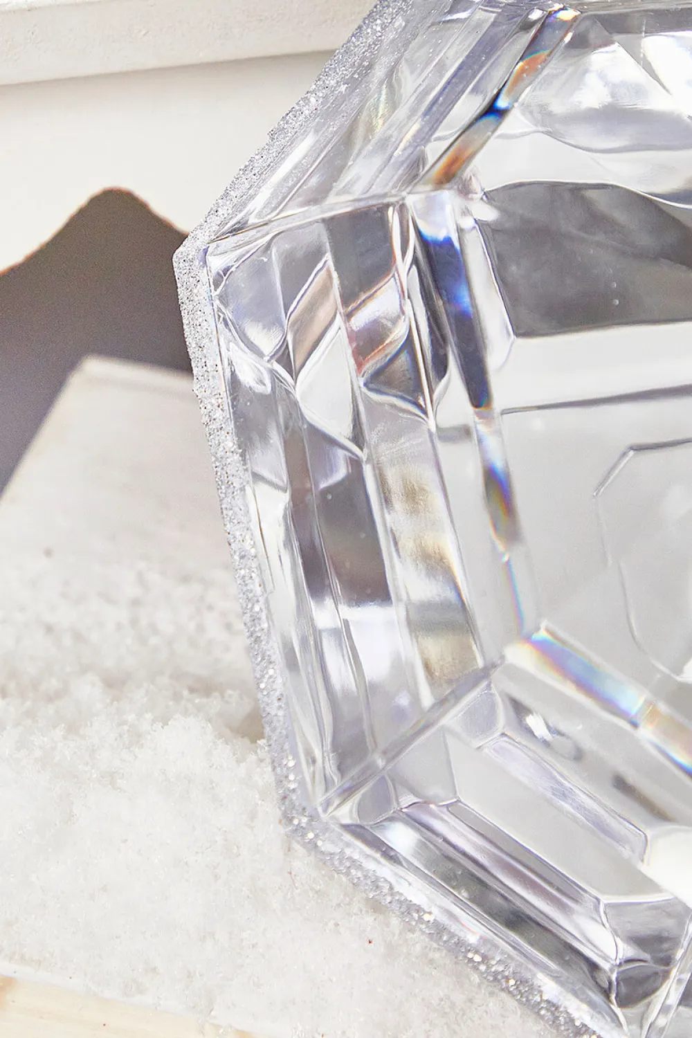 Decorator's Warehouse 6" Jewel Ornament - Silver > White Christmas|Jewels