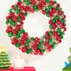 Decorator's Warehouse 12" Jingle Bell Wreath with Ribbon - Multi > Retro Brites|Christmas Sale