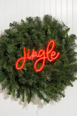 Decorator's Warehouse 13.6"Jingle Lit Neon Sign > Christmas Decor|Indoor Lighting