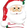 Decorator's Warehouse 4" Jolly Santa Customizable Ornament > Christmas Ornaments|Christmas Decor