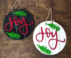 Decorator's Warehouse 5” Joy Christmas Ornament > Christmas Ornaments|Farmhouse