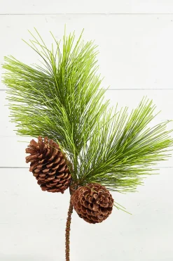 Decorator's Warehouse 22" Jumbo Pine Spray with Pinecones > Cardinal|Christmas Sprays