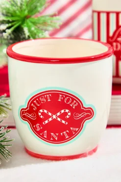 Decorator's Warehouse 3.5" "Just For Santa" Ceramic Cup > Gingerbread|Christmas Accents