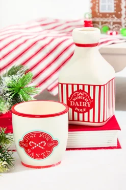 Decorator's Warehouse 3.5" "Just For Santa" Ceramic Cup > Gingerbread|Christmas Accents
