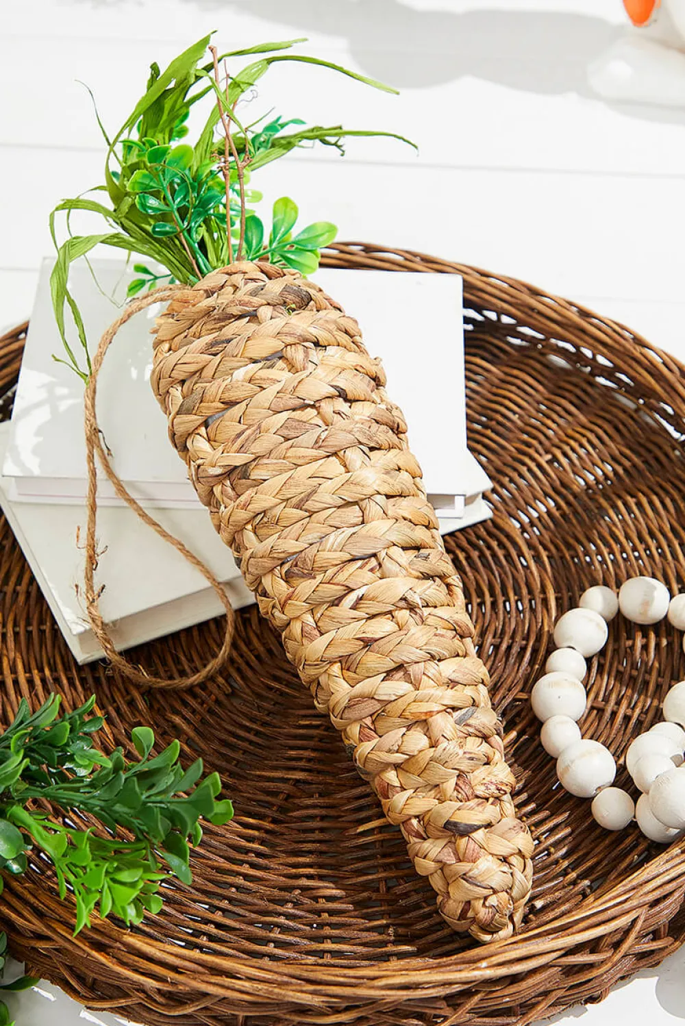 Decorator's Warehouse 19" Jute Carrot Ornament > Easter Table Decor|Easter Decor