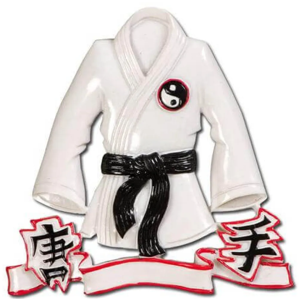 Decorator's Warehouse 3.5" Karate Jacket Customizable Ornament > Christmas Ornaments|Christmas Decor