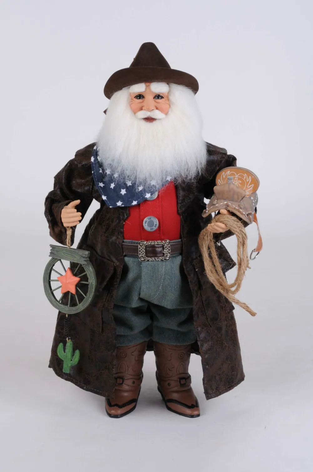 Decorator's Warehouse 17" Karen Didion Cowboy Santa > Santas & Angels|Karen Didion