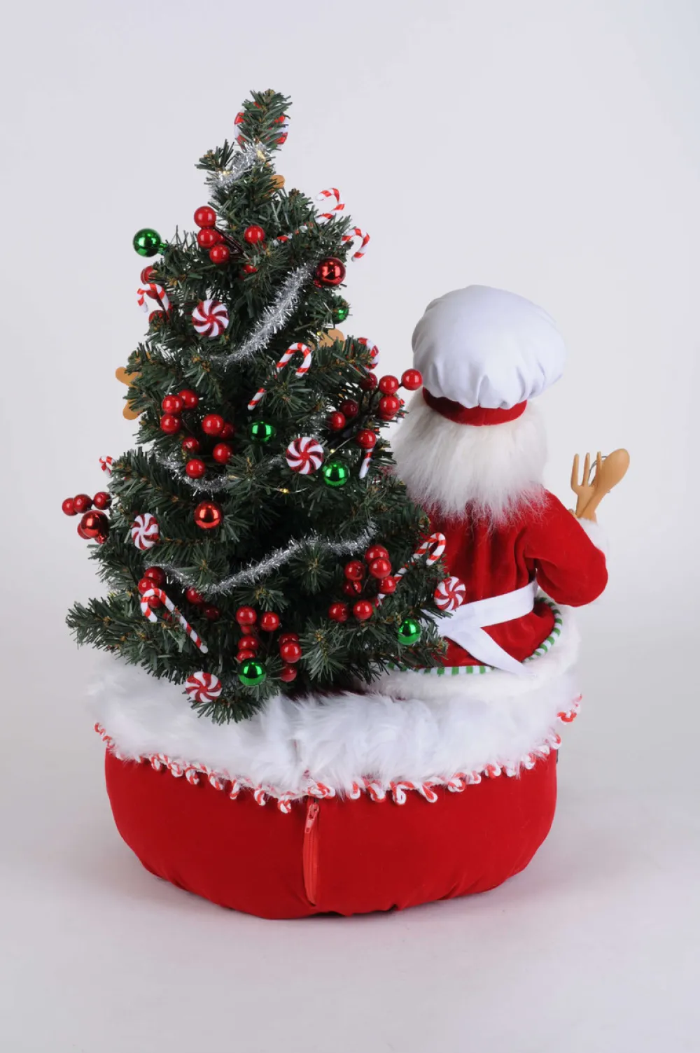 Decorator's Warehouse Karen Didion Lighted Gingerbread Santa Bag > Santas & Angels|Karen Didion