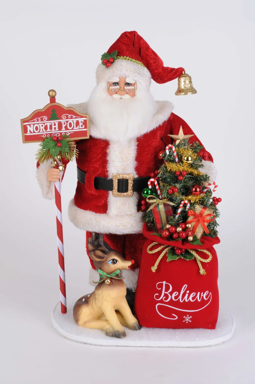 Decorator's Warehouse Karen Didion Lighted North Pole Magic Santa > Santas & Angels|Karen Didion