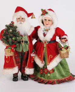 Decorator's Warehouse Karen Didion Lighted Strolling Mr. and Mrs. Claus > Santas & Angels|Karen Didion