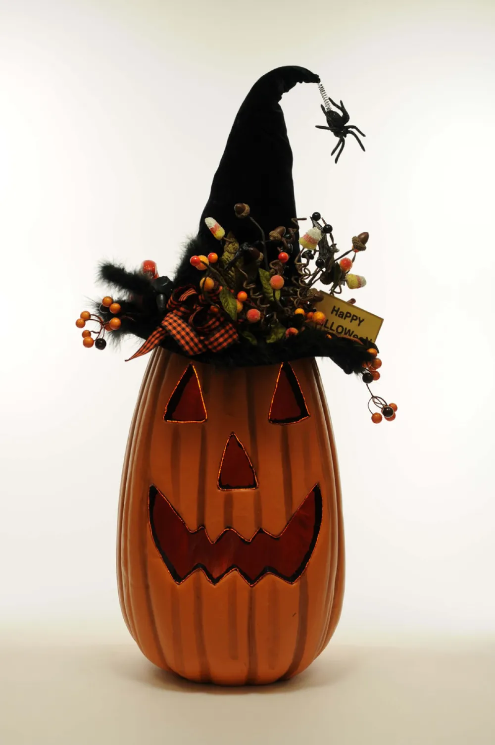 Decorator's Warehouse 31" Karen Didion Lighted Tall Fiber Optic Pumpkin > Halloween|Halloween