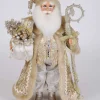 Decorator's Warehouse 17" Karen Didion Lighted Touch of Gold Santa > Santas & Angels|Karen Didion