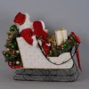 Decorator's Warehouse Karen Didion Lighted White Sled Santa > Santas & Angels|Karen Didion