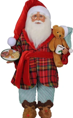 Decorator's Warehouse 17" Karen Didion Milk & Cookies Santa > Santas & Angels|Karen Didion
