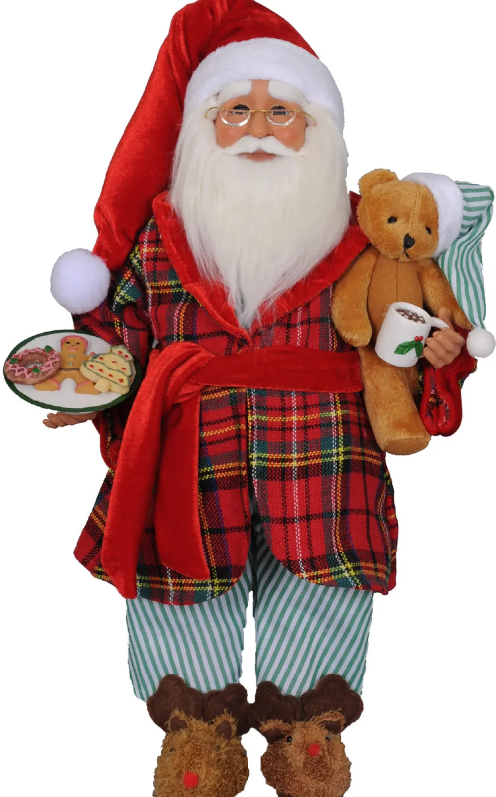 Decorator's Warehouse 17" Karen Didion Milk & Cookies Santa > Santas & Angels|Karen Didion