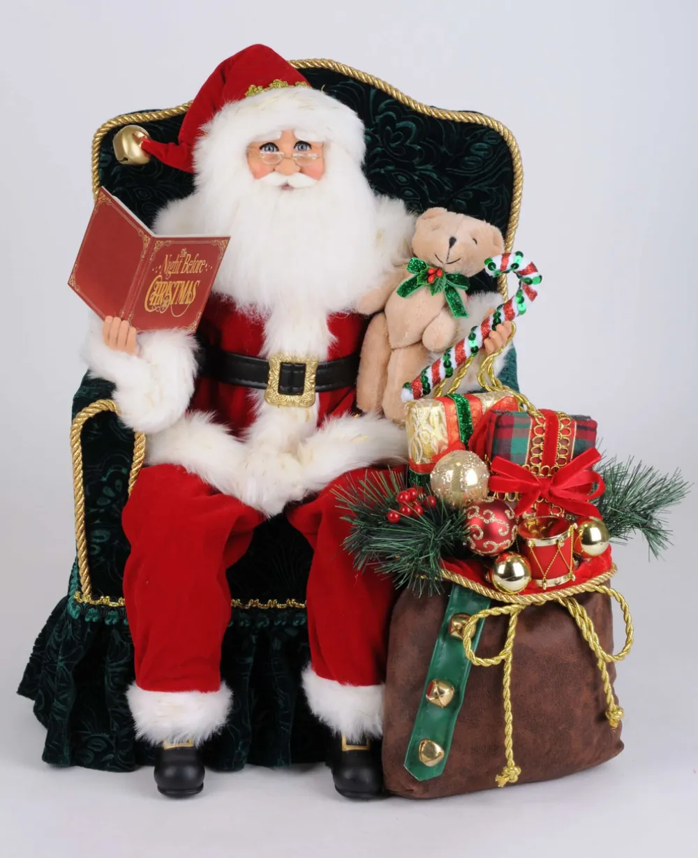 Decorator's Warehouse Karen Didion Night Before Christmas Small Chair > Santas & Angels|Karen Didion