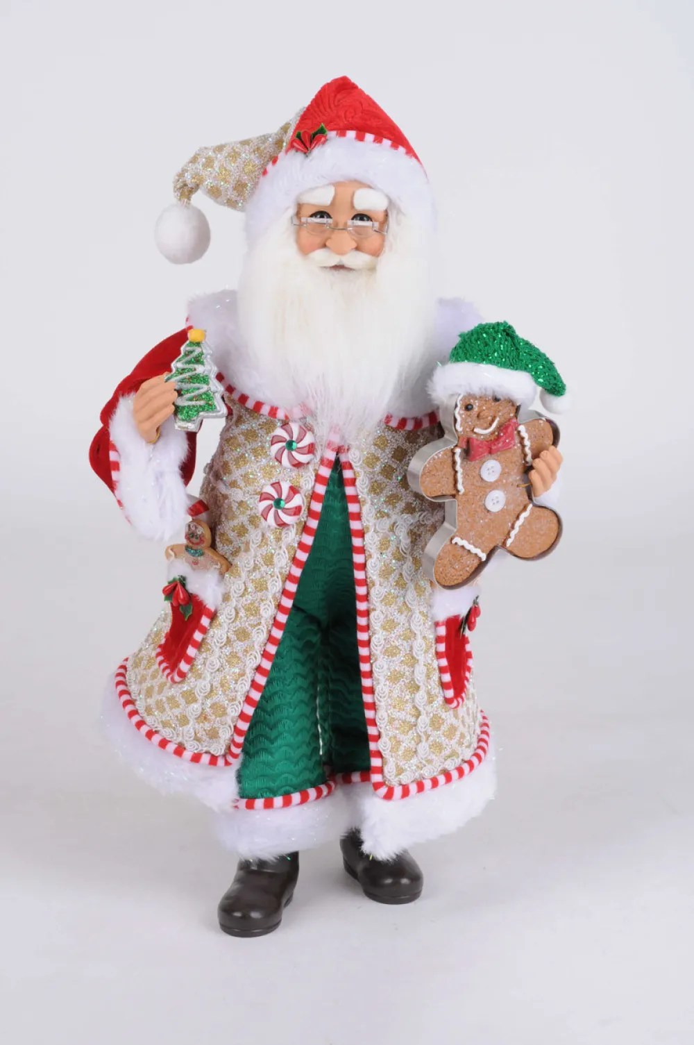 Decorator's Warehouse 17" Karen Didion Whimsical Gingerbread Santa > Santas & Angels|Karen Didion